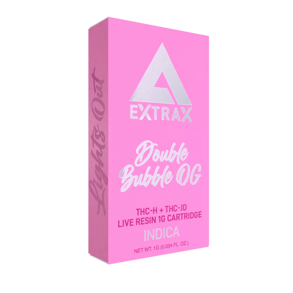 Delta Extrax - Lights Out 1g Cart - Blends w/ Live Resin - Double Bubble OG