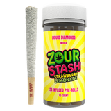 Zour Stash 10ct 2g Thca Liquid Diamond Pre Rolls - Strawberry Lemonade