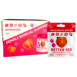 Better Sex Female Enhancement Gummies - 12ct Display -2pc Pack