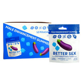 Better Sex Male Enhancement Gummies - 12ct Display - 2pc Pack - Bandit Distribution