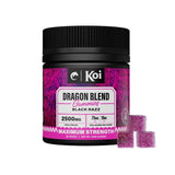 Koi Dragon Blend Gummies - 2500mg - Black Razz - 20ct - Bandit Distribution