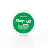 Simply7 - 7 - OH Tablets Tins - 7ct - 30mg - 6pk Display - Lemon Lime Extra Strength - Bandit Distribution