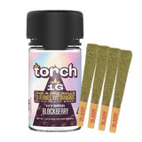 Torch Lil Flames VVS Diamond THCA Dog Walker Pre Rolls - 4g Jar - Blockberry - 6 Pack Display - Bandit Distribution