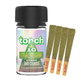 Torch Lil Flames VVS Diamond THCA Dog Walker Pre Rolls - 4g Jar - GMO Cookies - 6 Pack Display