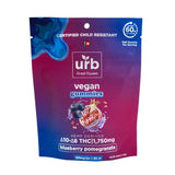 Urb Delta 10/ Delta 8 THC Gummies - Blueberry Pomegranate (Vegan) 1750MG - Bandit Distribution