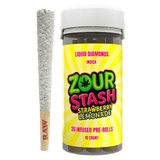 Zour Stash 10ct 2g Thca Liquid Diamond Pre Rolls - Strawberry Lemonade - Bandit Distribution