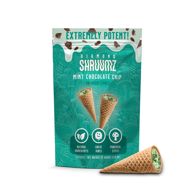 https://www.hempwholesaler.com/cdn/shop/products/diamond-shruumz-infused-cones-mint-chocolate-chip-2pc-space-gods-831643_800x.jpg?v=1686940061