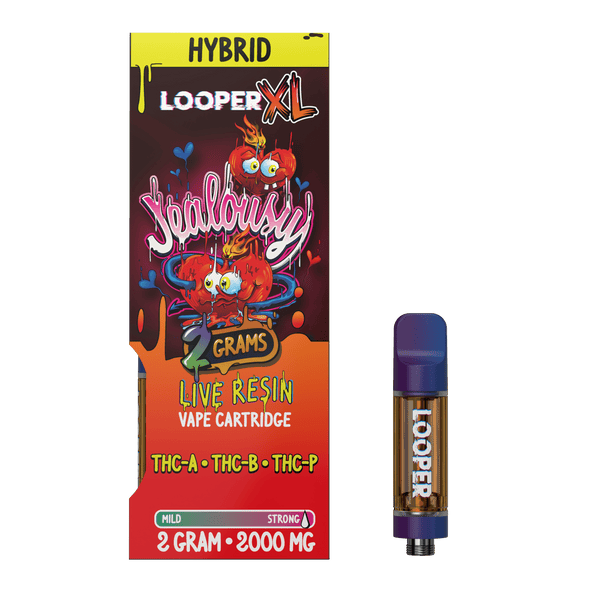 Looper XL Series Live Resin 2g Carts - Jealousy (THCA / THCB / THCP)