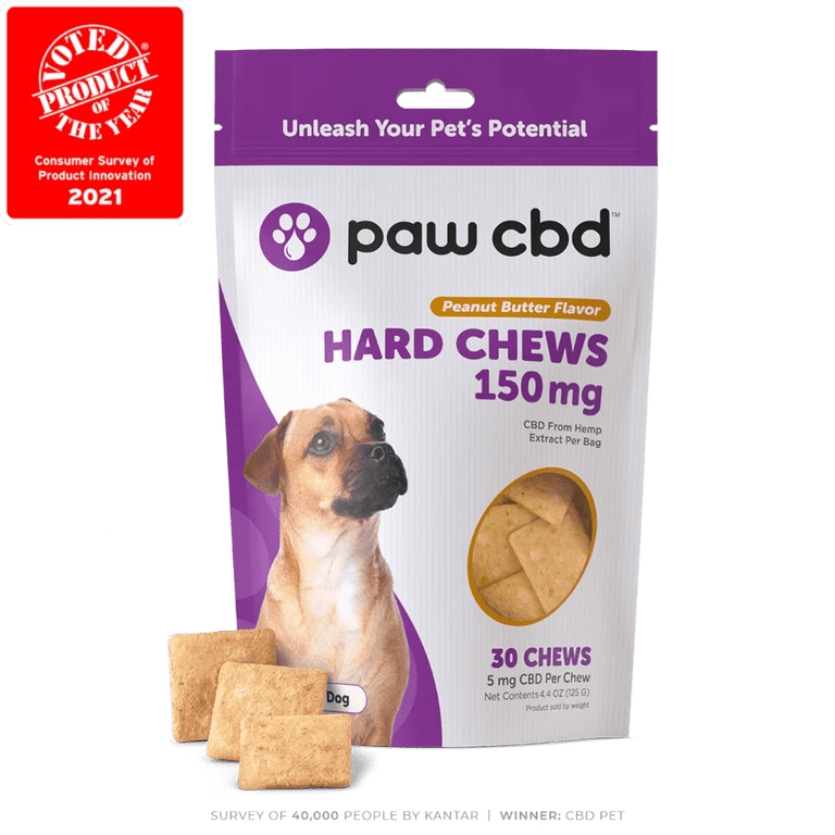 Clearance PawCBD Hard Chews for Dogs Peanut Butter